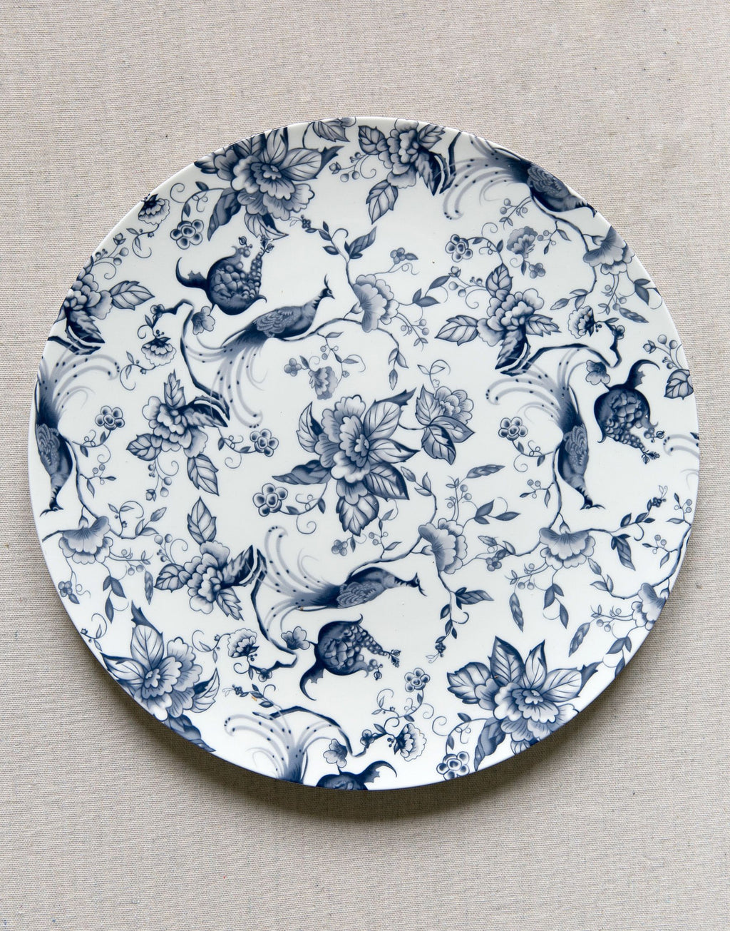Delicate Blue and White Salad and Fruit Plate