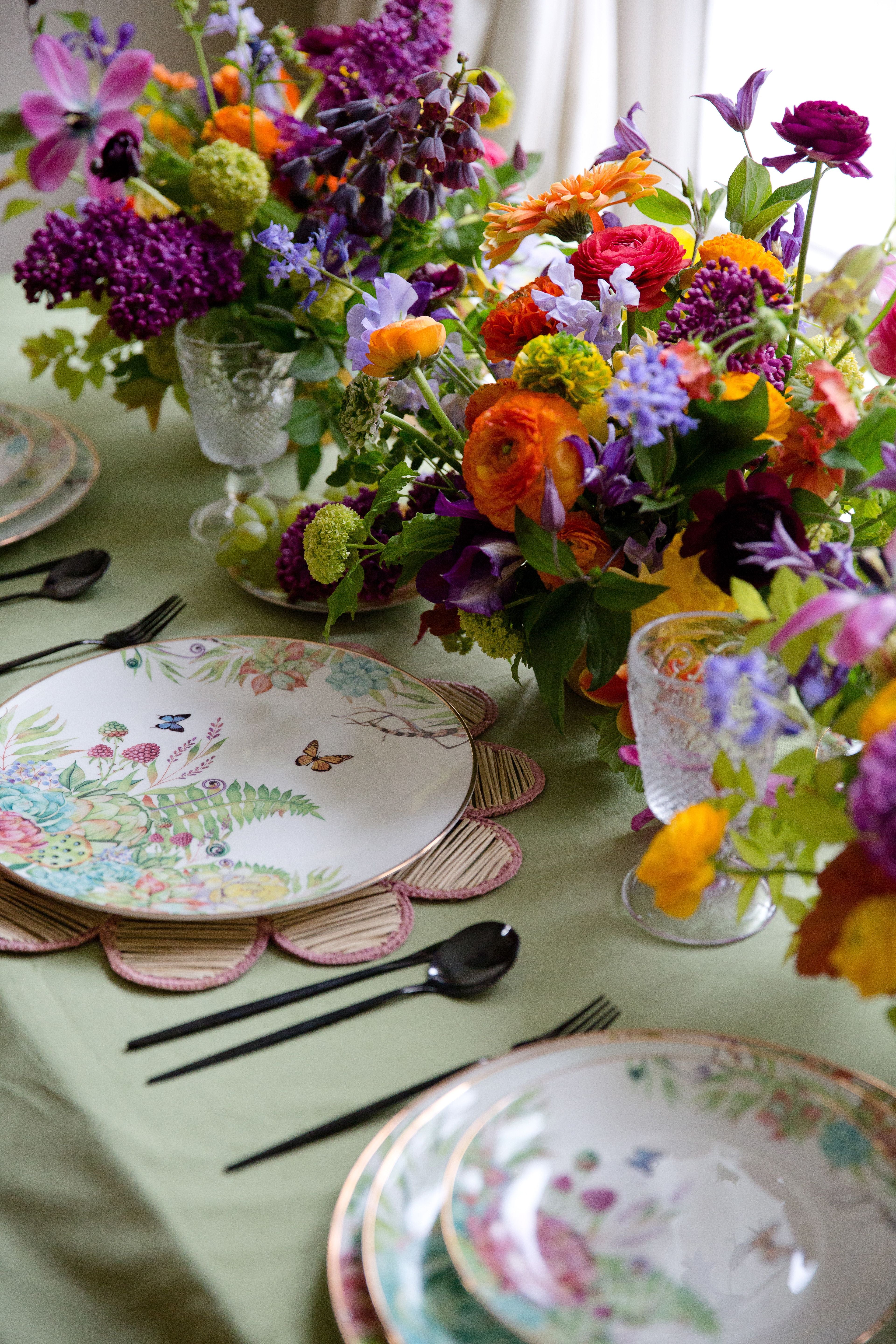 Delicate Botanical Plate